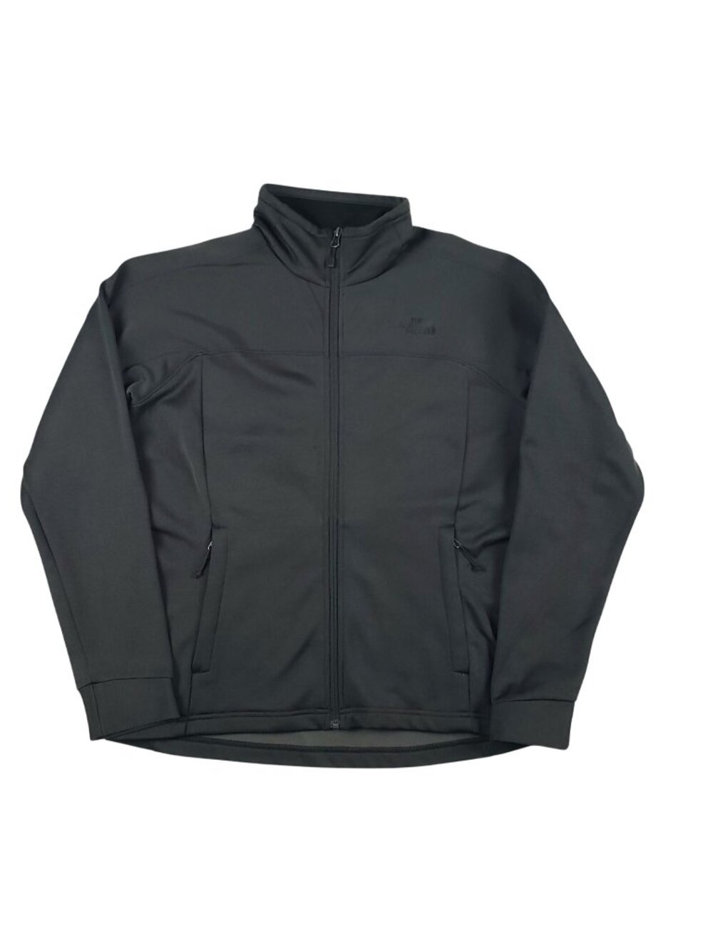 The North Face Jacket Women Large Full Zip Track Running Workout Black/Gray NWOT